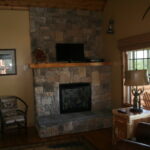 Fireplace in Cabin